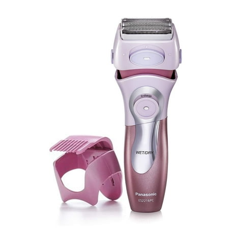 Panasonic Electric Shaver for Women, ES2216PC, Close Curves Electronic Shaver, 4-Blade Cordless Electric Razor with Bikini Attachment and Pop-Up Trimmer, Wet or Dry Shaver Operation