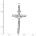 thumbnail image 2 of Collier Pendentif Croix Religieuse Inri en Or Blanc 14k, 2 of 6