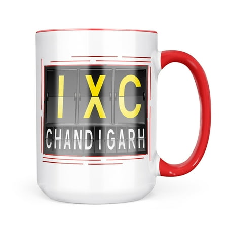 

Neonblond IXC Airport Code for Chandigarh Mug gift for Coffee Tea lovers