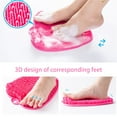 Lazy Man Foot Washer Shower Large Bath Massage Pad Foot Brush Shower