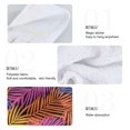 thumbnail image 4 of Haosy 2 Pack Kitchen Wash Cloths with Hanging Loops Absorbent Absorbent Quick Drying Hand Towels, Colorful Palm Leaf, 4 of 7