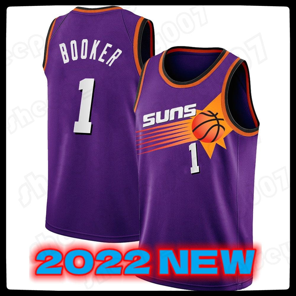 NBA_ Jersey Phoenix''suns''Basketball Devin 1 Booker Chris 3 Paul 2022-23  City Purple jerseys DeAndre 22 Ayton 