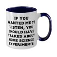 thumbnail image 2 of Inappropriate Home Science Experiments Two Tone 11oz Mug, If You Wanted Me to Listen, You, Inspire Gifts for Men Women, Holiday Gifts, 2 of 2
