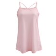thumbnail image 2 of Cami Top para Mujeres Casual Ropa Mujeres Adelgazante Camisetas Manga Larga Confortable Suave Relajante Rosado Baoblaze  camiseta sin mangas de cami, 2 of 8