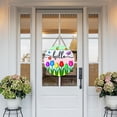 thumbnail image 3 of Binwennn Bows for Door Signs Home Interior Decorations Front Door Welcome Sign Hanging Vertical Spring Summer Wall Decoration Wall Hanging Spring Summer Colorful Decorations Spring Summer Festive, 3 of 5