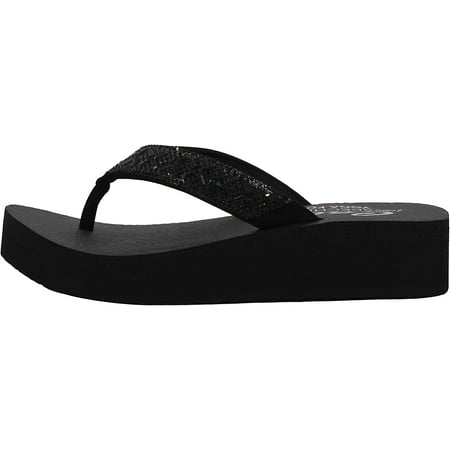 

Skechers Women s Vinyasa - Lotus Princess Thong Sandal Black/Black 9