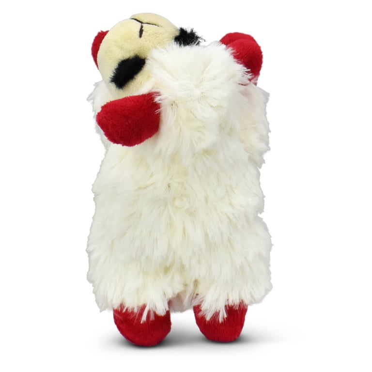 Lamb Chop Plush Dog Toy With Squeaker, Small 2-Pack photo 8