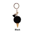 thumbnail image 4 of Moyic Bolsa de llaveros colgante mano de obra fina tamaño compacto multiusos exquisito vellón felpa coche ornamento decorativo atractivo Artesanía Negro Moyic HA074028-09, 4 of 6