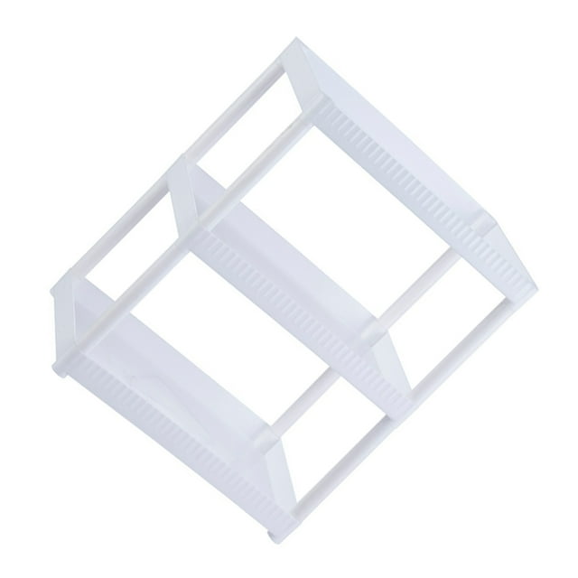 Injueey Organizar la cocina, práctico y elegante, estante debajo del fregadero, gabinete de almacenamiento para fregadero, trucos de cocina Almacenamiento y organización del hogar Blanco 3 capas