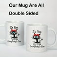 thumbnail image 4 of 1pc, Poor Cat Coffee Mug, Ceramic Coffee Cups, It's Fine I'm Fine Everything Is Fine Water Cups, Summer Winter Drinkware, Birthday Gifts, Holiday Gifts, New Year Gifts, Valentine's Day Gifts, 4 of 6