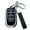 Black, variant on Yuebutor Key Fob Cover Case Compatible with Toyota RAV4 Prime Corolla Cross Tundra Grand Highlander Venza Sienna Land Cruiser Fortuner Mirai Accessories Shell