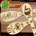 thumbnail image 3 of YILOSF-5PCS Wooden Spoons Utensils Set,Engraved Patterns Bamboo Cooking Spoon, Kitchen Cooking Decor Gifts for Mom Lovers Friends Housewarming Wedding Cooking Spoons (COFFEE), 3 of 4