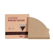 BE-TOOL 100Pcs Cone Coffee Filter Papers Log Pulp Filter Cup Coffee Drip Filter Papers Disposable