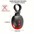 thumbnail image 4 of SUTENGDA Bicycle LED Tail Light with 5 LED Lights and 2 Laser Beams - ABS Material  Seatpost Installation  Battery Powered Does Not Include AAA Batteries  Suitable for 36V or Below, 4 of 7