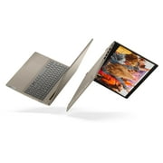 Lenovo IdeaPad 3 15 Laptop, AMD Ryzen 5 3500U Processor, 8GB Memory, 256GB SSD, Windows 10 Home, Almond, 81W1009EUS (Google Classroom Compatible)
