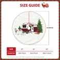 thumbnail image 2 of Sikiie Vintage Buffalo Plaid Christmas Camper Nativity Christmas Tree Skirt, Jesus Christian Winter Holiday Tree Mat Decoration(30-48IN)30", 2 of 6