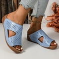 thumbnail image 2 of DAFEI Summer Leisure and Comfortable Wedge Heel Thick Bottom Hollow Open Toe Breathable Sandals Slippers, 2 of 8