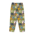 thumbnail image 5 of Goofa Hawaiian Style Printed Soft Pajama Pants for Women, Wide Leg Comfy Casual Lounge Yoga Pants-Medium, 5 of 9