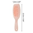 thumbnail image 5 of Unique Bargains 1 Pc Wave Edge Hair Shampoo Brush for Head Massage 8.86"x2.83"x1.3" Light Pink, 5 of 6