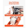 thumbnail image 4 of KFFKFF Heavy Duty Rope Puller, 6614 lbs Capacity, Ratchet Power Tool with 35 ft of 0.3 in Diameter Rope & Dual Hooks, Ideal for Tree Felling, Boat Transport, and Roadside Recovery, 4 of 9