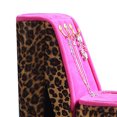 thumbnail image 2 of High Heel Cheetah Shoe Jewelry Box with 3 Hooks, Multicolor - Saltoro Sherpi, 2 of 5