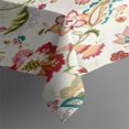 thumbnail image 3 of Pioneer Flower Floral Print Pattern Rectangle Tablecloth 60"x84",Waterproof Polyester Rectangle Table Cloth, Wipeable Spillproof Polyester Tablecloth for Dining, Camping, Indoor and Outdoor, 3 of 5
