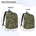 thumbnail image 2 of Fotbe Green Snake Skin Mochila de Lona con Estampado, Mochila Duradera, Mochila Versátil de Alta Calidad, Mochila Compacta Vintage-Medium, 2 of 5