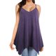 thumbnail image 1 of Blusa superior de color sólido con tirantes casuales cómodos de moda sin mangas para mujer Pompotops lopia998735, 1 of 5