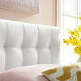 thumbnail image 2 of Modway Lily Biscuit Tufted Twin Performance Velvet Headboard in White, 2 of 5