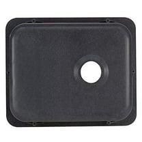 RecPro RV Kitchen or Bathroom Bar Sink | 15" X 13" | White or Black Granite | Single Plumbing Hole | Made in USA (Black Granite)