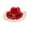 B, variant on Ympuoqn Indoor Outdoor Christmas Decorations,Christmas Feather With LED Lights Cowboy Hat Red Western Cowboy Red Hat Santa Claus Bristle Trimmed Lights Hat Xmas Party Favors