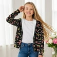 thumbnail image 5 of chaqlin Girls Butterfly Hoodies Size 8-10 Trendy Y2K Full-Zip Sweatshirts Daisy Long Sleeve Hooded Jacket Kids Sport Coat with Pockets Fall Winter Clothes, 5 of 7