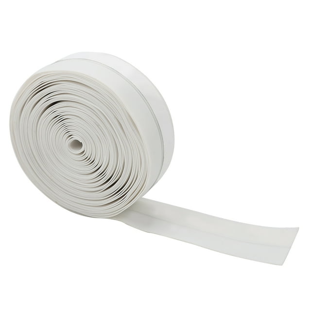 Tira de sellado antipolvo con aislamiento acústico para puertas y ventanas, autoadhesiva, de 5 m y 25 mm (blanca)