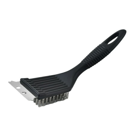 Grill Brush and Scraper,Barbecue Grill Cleaning Brush , Handle Grill Brush BBQ Cleaner Accessories for Outdoor Grill, Durable and Easy to Clean (Black)
