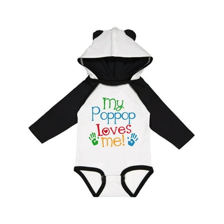 

Inktastic My Poppop Loves Me Grandchild Outfit Gift Baby Boy or Baby Girl Long Sleeve Bodysuit