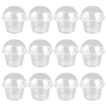 Netko Plastic Cups With Dome Lids 10 Sets Of 16 OZ Disposable Cups With ...