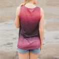 thumbnail image 4 of up to 60% off Gifts Usmixi Womens Tank Tops Fashion Loose Fit Pocket Comfy Breathable Ladies Tshirts Vest Summer Trendy Gradient Print Crewneck Sleeveless Shirts Blouse Red m, 4 of 4