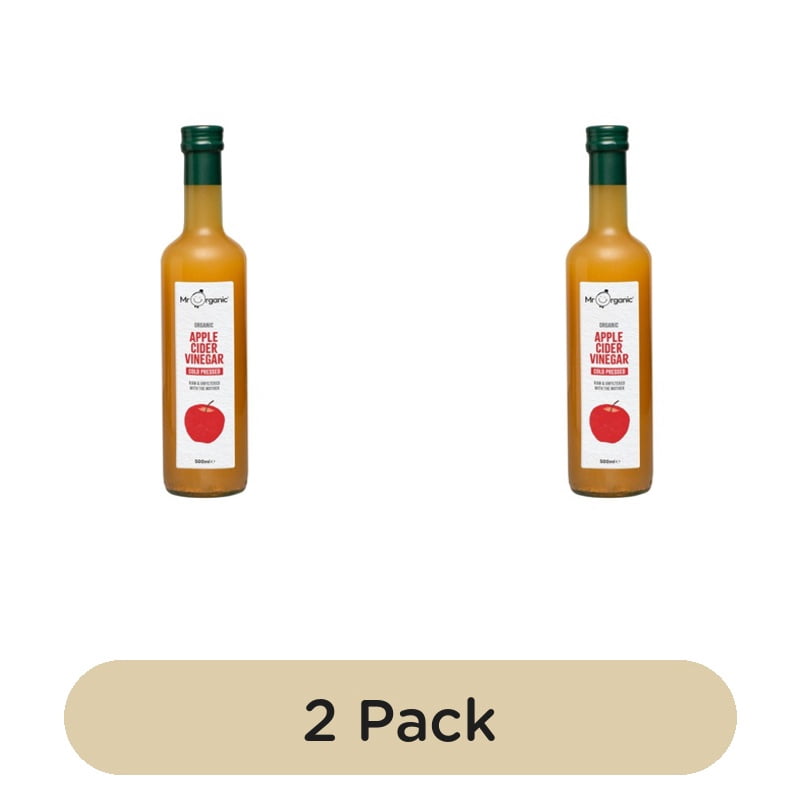 Mr Organic Apple Cider Vinegar 500ml, British Import (Pack of 2)