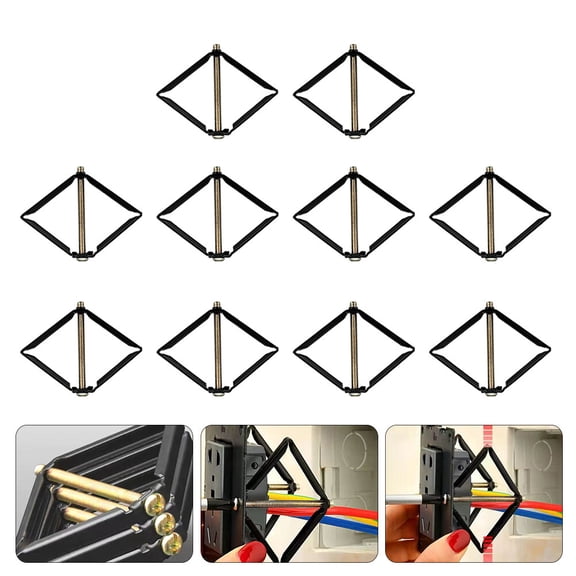ULTNICE Wall Socket Repairer High Hardness Metal Pc for Switches 10Pcs