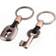 thumbnail image 1 of Pair of Keychains in Antique Bronze Finish for Couples, 1 of 5