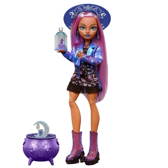 Moonspell Magic by Monster High Layla Stone Fashion Doll, Crystal Witch with Accessories (Walmart Exclusive)