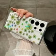 thumbnail image 3 of Dteck Case for Samsung Galaxy S24 Case Clear with Design Slim Protective Soft TPU Bumper Embossed Pattern,Shamrock, 3 of 4