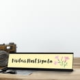 thumbnail image 3 of Visitors Must Sign In, Designer Desk Sign 2 x 8, 3 of 3