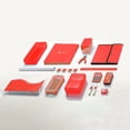 thumbnail image 2 of Enday 3 Ring Hole Punch with Plastic Ruler for 3 Ring Binder, Red 1 Pack, 2 of 7