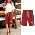 thumbnail image 2 of Children's Casual Thin Outerwear Elastic Waistband Loose Five Inch Pants Breathable Kids Shorts and Girls Long Shorts for Daily Summer Activities 3-13Y, 2 of 5