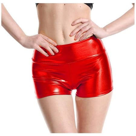 

AIMAOMI Women Solid Bare Imitation Leather Lingerie Pants Sexy Slim Buttocks Short Pants Women s Shorts H