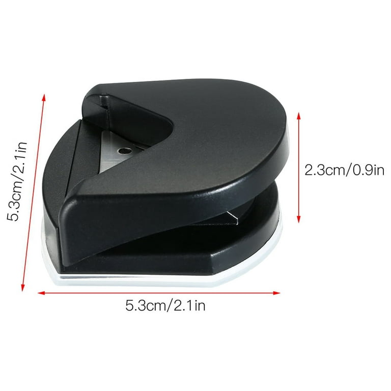 Tomshine Portable Corner Rounder Punch Round Corner Trimmer Cutter 4mm for Photo, Size: 5.3, Black
