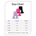 thumbnail image 2 of Infant Girls Clothes Baby Girl Pants Toddler Leggings 3 Pack Flare Baby Pants 3 6 9 12 18 24 Months Bell-bottoms for Girls Black Purple Red, 2 of 8