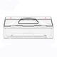 thumbnail image 4 of For 1C 1T F9 Robot Vacuum Cleaner Replacement Spare Parts Dust Bin Box and Hepa Filter, 4 of 5