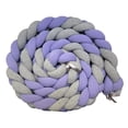 thumbnail image 1 of Trenza Protector Cuna Esquina Bebe 4 Mts Lila Gris Liso Lila, 1 of 3
